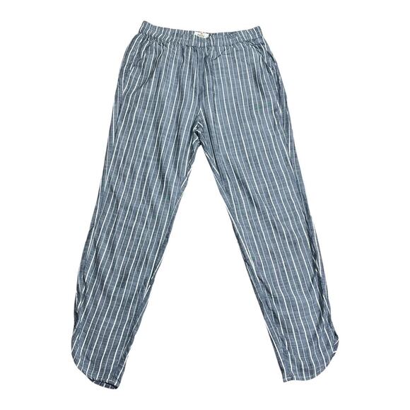 Marine Layer Gray & White Striped Allison Pants Small - Picture 1 of 4